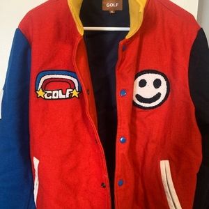 Golf Jacket varsity style multi color so stylish